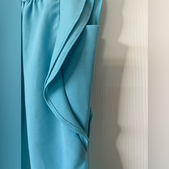 J. Crew flutter sleeve button blouse in light blue, size 0 - Picture 7 of 8